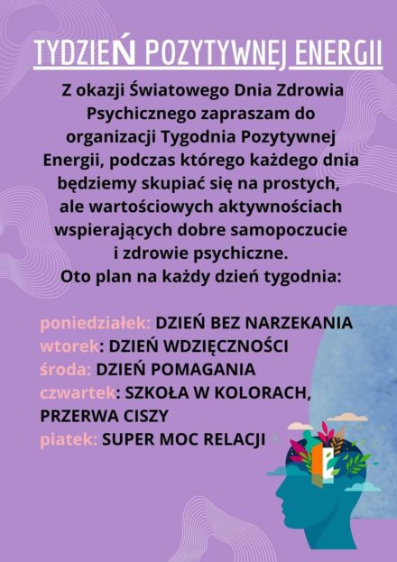 Tydzień pozytywnej energii w naszej szkole