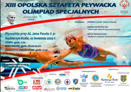 XIII OPOLSKA SZTAFETA PŁYWACKA OLIMPIAD SPECJALNYCH – 2 KWIETNIA 2025
