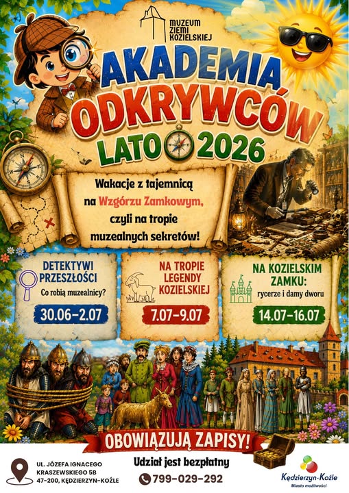 Muzealna Akademia Odkrywców – lato 2026
